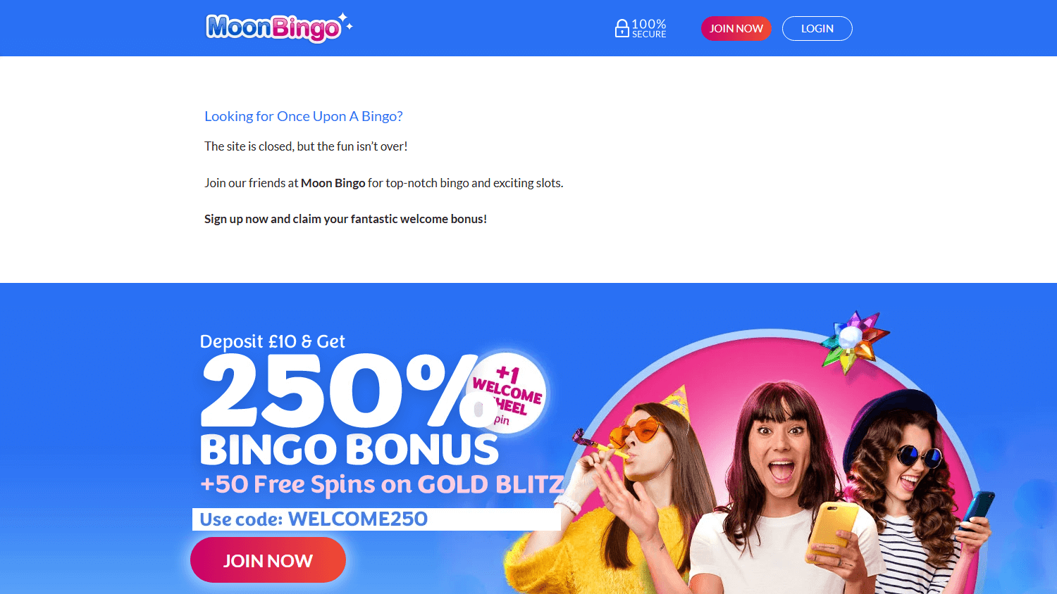 Once Upon a Bingo Casino Desktop screenshot